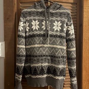 AEO 🦅 Patterned hooded Men's Sweater